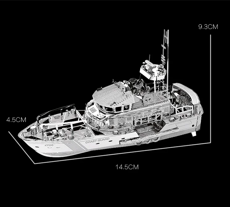 3D металлическая модель пазл спасательная лодка игрушка сделай сам пазла набор