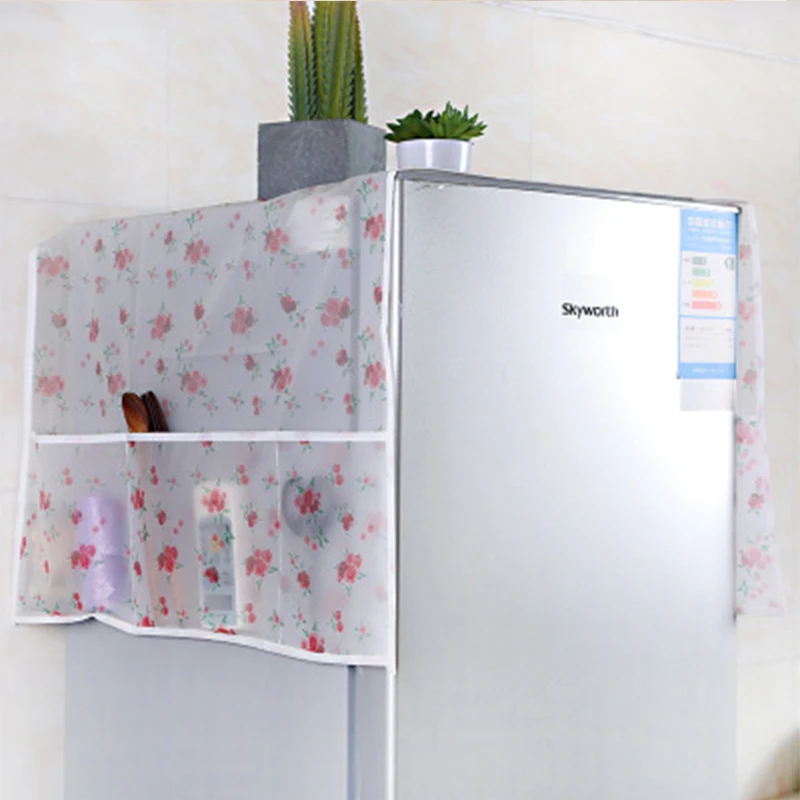 PEVA Refrigerator Covers Waterproof Kitchen Dust Cover Hanging Bag Appliance Household Goods Storage 157 | Дом и сад