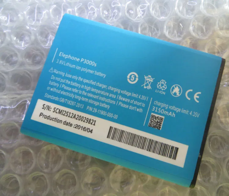100% Оригинальный аккумулятор для Elephone P3000 P3000S перезаряжаемый 3150 mAh