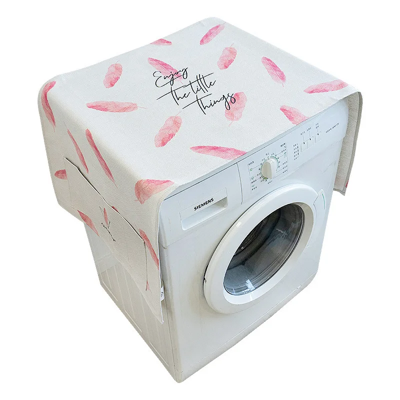 Princess Powder Drum Washing Machine Cover Cloth Fabric Dust Refrigerator Bedside Table Towel | Дом и сад