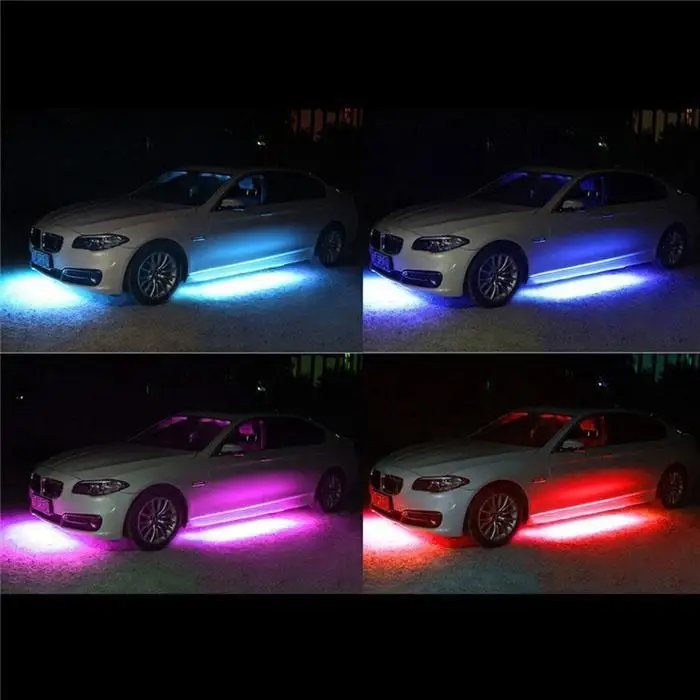 Elifine Led Автомобильные атмосферные огни 36 RGB LED беспроводной пульт дистанционного