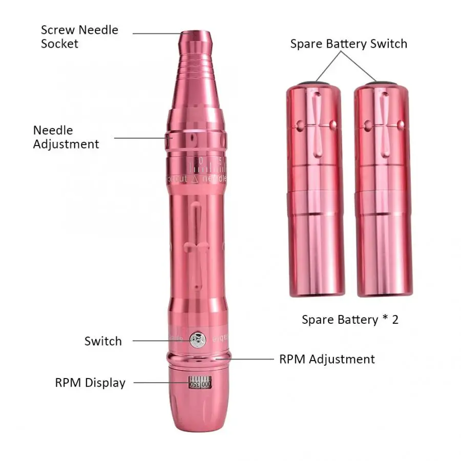 Профессиональная Полуперманентная ручка для тату беспроводная бровей губ