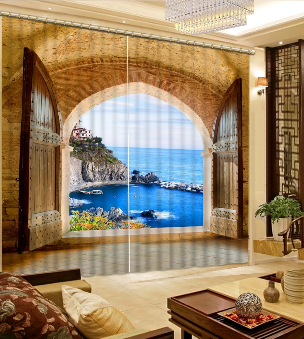 Модные 3D домашний декор красивые оконные шторы для постельного белья комнаты