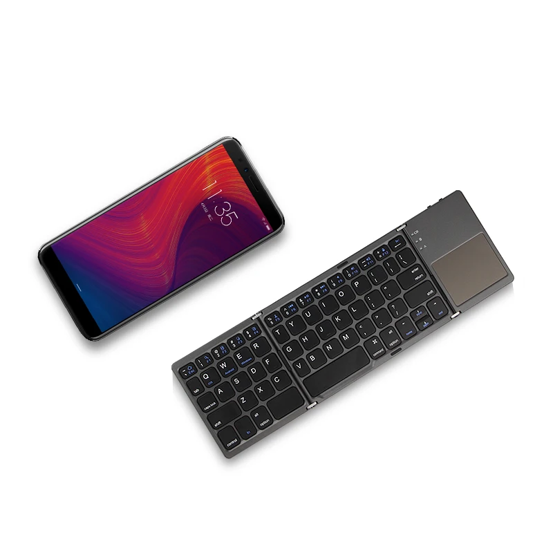 Три сложенный беспроводная клавиатура Bluetooth для lenovo Vibe P2 край ZUK Z1 Z2 Pro Phab 2 Plus K3 Moto Z