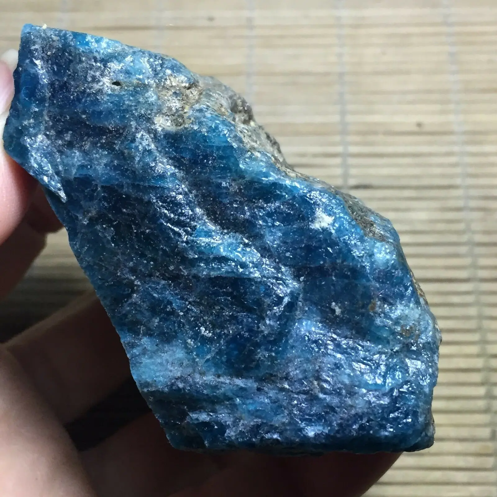 

400-500g Blue Green Apatite Crystal Stone Natural Rough Mineral Specimen