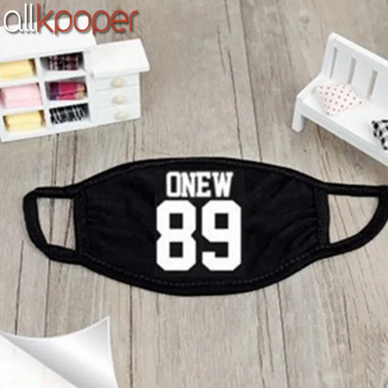 ALLKPOPER SHINee маска для рта Муфельная K-POP JongHyun KEY Minho Onew Taemin KPOP маска для лица - Цвет: ONEW