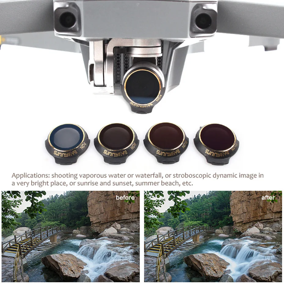 Фильтры для дрона камера UV CPL ND 4 8 16 32 набор фильтров камеры DJI Mavic Pro многослойное