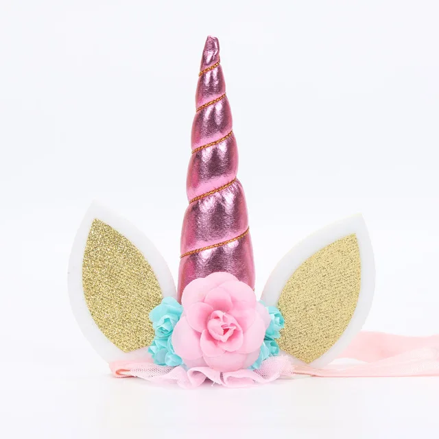 pink headband 150 см розовая маленькая лошадка, фольгированные воздушные шары-единороги, животные, Гелиевый шар, единорог, с днем рождения, украшения, принадлежности, детские игрушки - Цвет: pink headband
