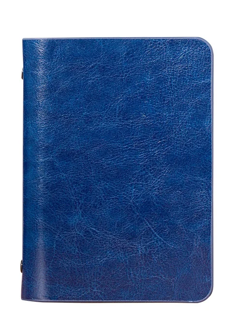 blue A7 блокнот из искусственной кожи, мини карманный блокнот, портативный канцелярский блокнот для путешествий, блокнот, пустая бумага - Цвет: blue
