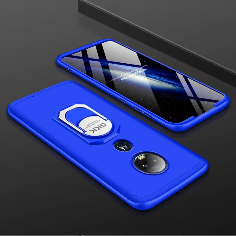 Чехол для Motorola Moto G7 Plus, роскошный полный защитный чехол с магнитным кольцом, противоударный чехол для MOTO G7 G6 G5s Plus, чехол
