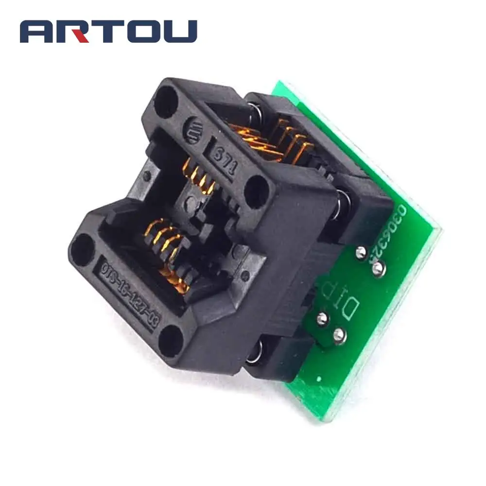 SOIC8 SOP8 Для DIP8 широкое сиденье 200mil программирующий адаптер гнездо синего