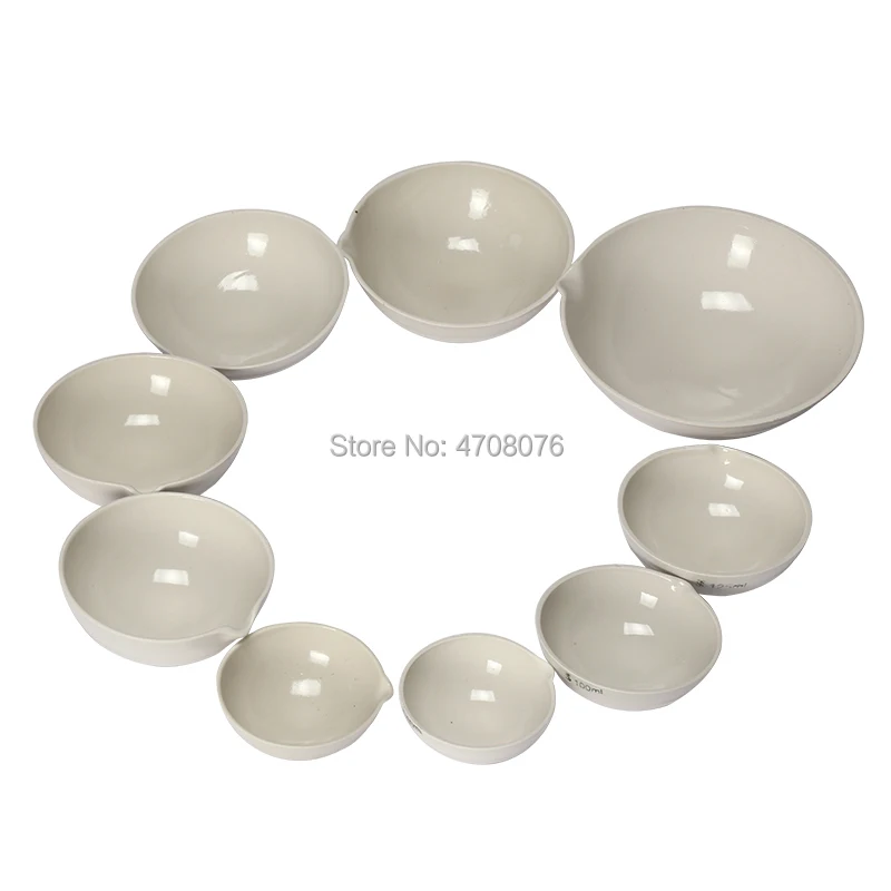 150 мл 2 ⑤ упак. фарфоровая испарительная тарелка с носиком круглая Нижняя