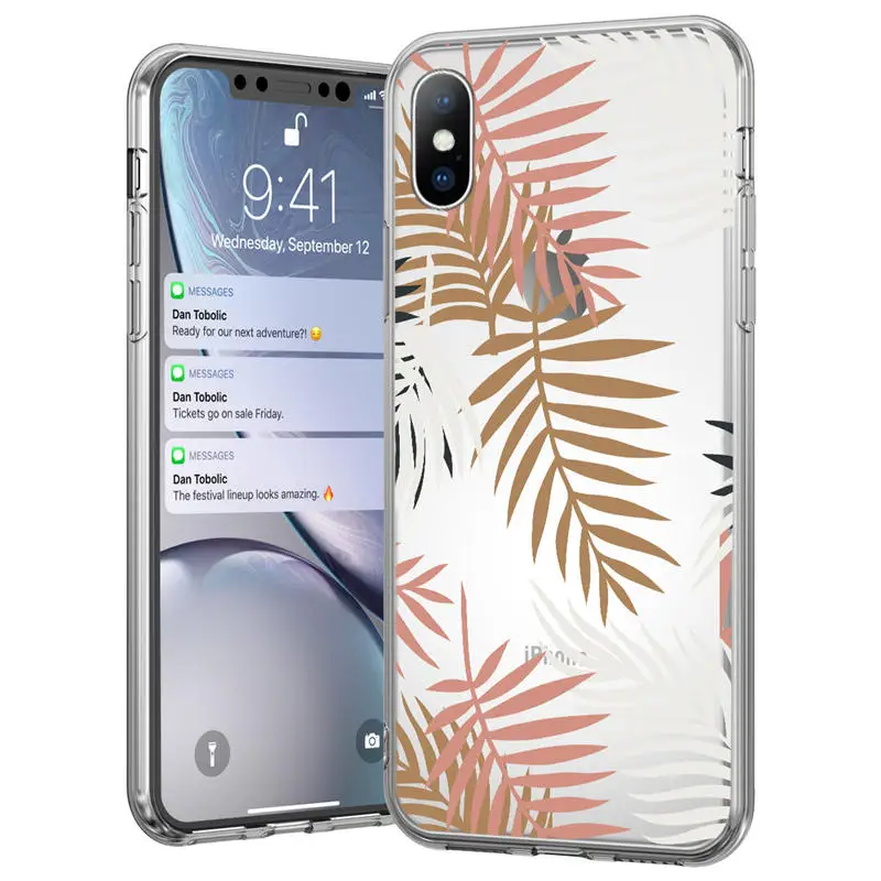 6116 Ottwn летний рисунок банановых листьев чехол для телефона для iPhone 11X7 8, 6, 6 S, Plus, XS XR XS Макс 5 5S SE Ретро листья чехол-накладка на заднюю панель из силикона и мягкого ТПУ с крышкой - Цвет: 6116