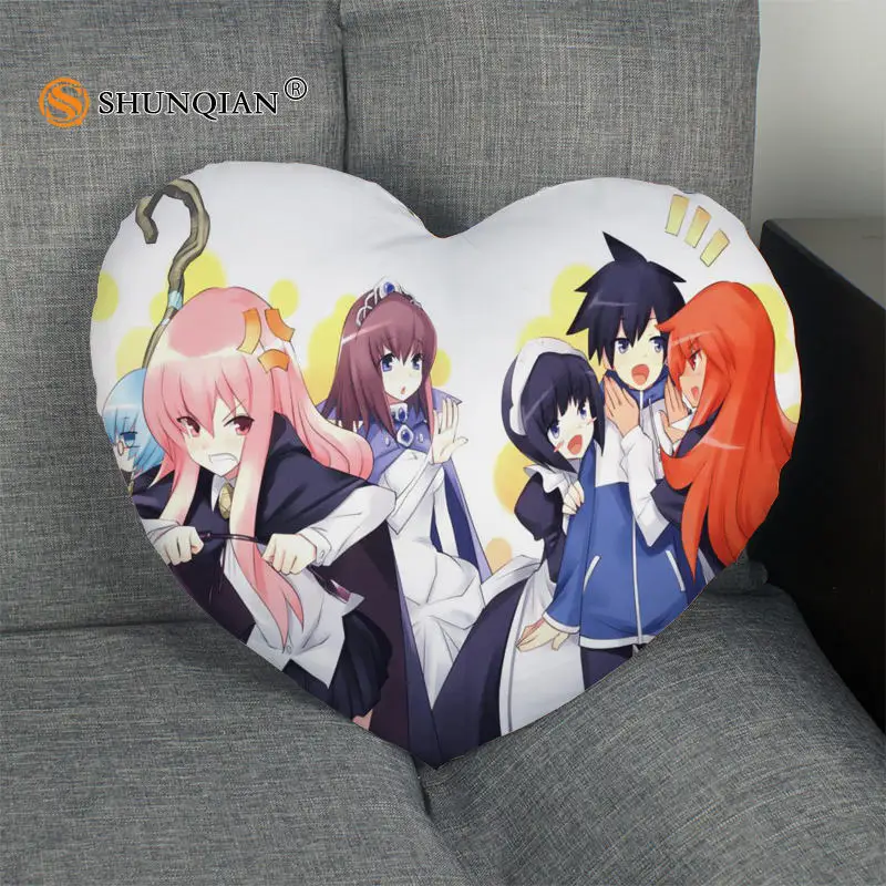 Наволочка в форме сердца Zero Tsukaima на молнии размер 41x36 см 47x42 см|pillow cover custom|pillow