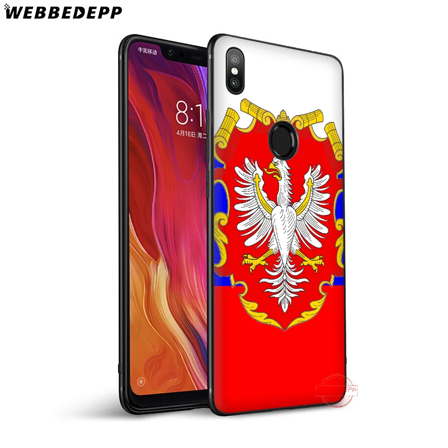 WEBBEDEPP Мягкий силиконовый чехол с российским флагом и гербом для Xiaomi Mi 6 8 9 SE MAX 3 A1 A2