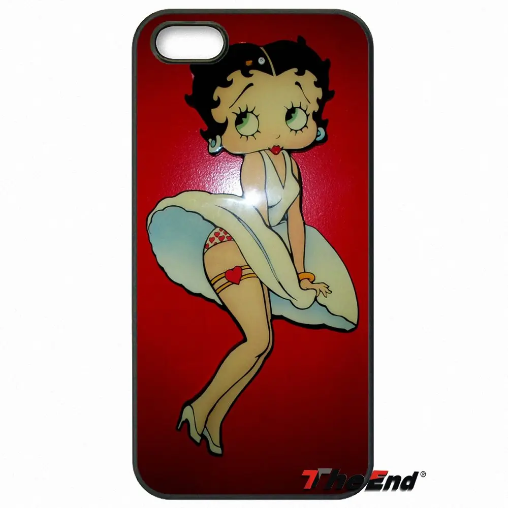 Для iPhone X 4 4S 5 5C SE 6 S 7 8 плюс Galaxy J5 J3 A5 A3 2016 s5 S7 S6 край сексуального Betty Boop телефон Coque