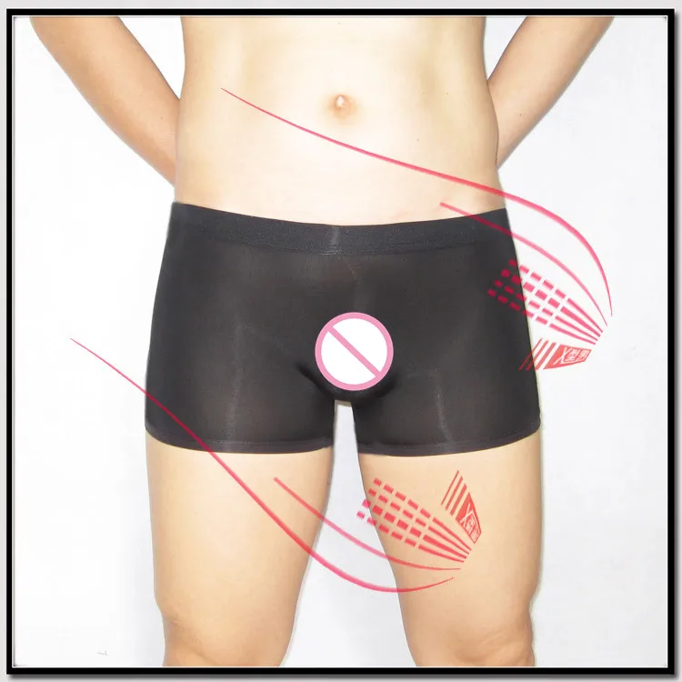 Мужской чипа трусики прозрачные ультра-тонкий мужской мешок вискоза