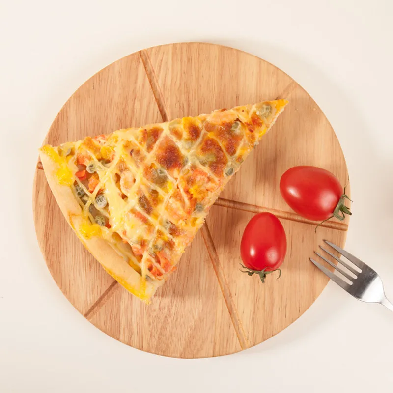 Круглый Деревянный многоцелевой разделочный блок/разделочная доска натуральный