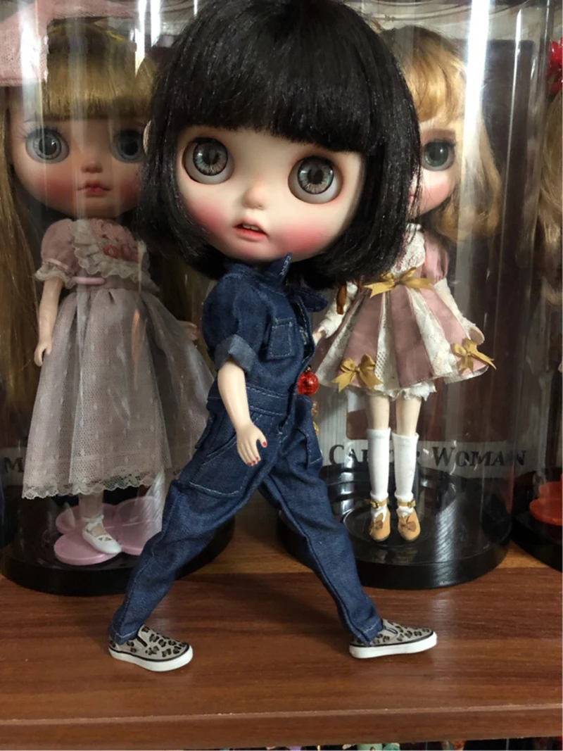 Одежда для кукол Blyth 1 шт. тигровый комбинезон джинсовые брюки blyth azone OB24 1/6