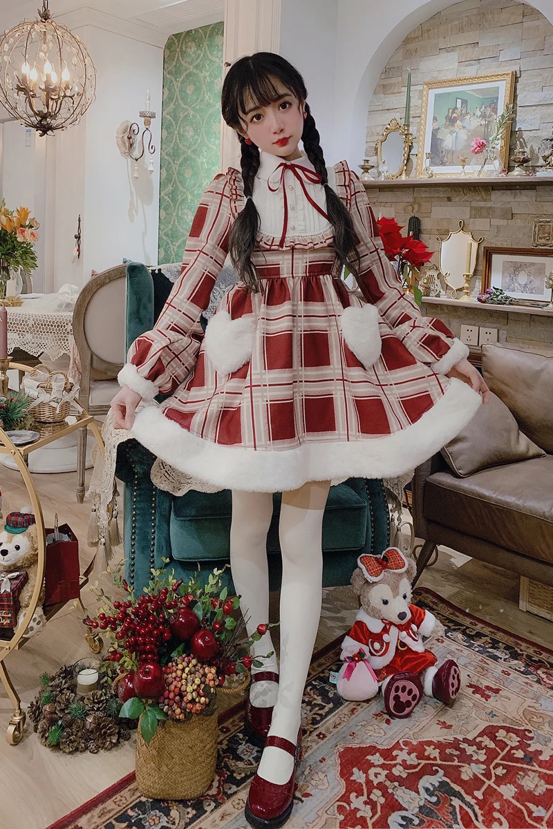 Женское платье с карманами Bobon21 клетчатое флисовое для девушек и D1710 | Женская