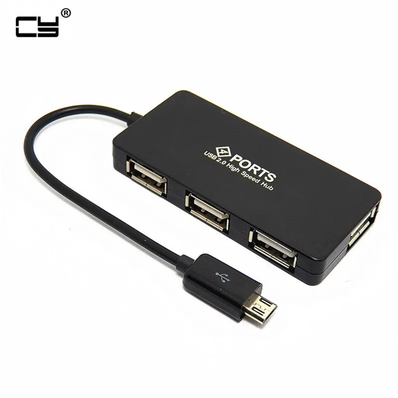 

Высокое качество 4 в 1 Micro USB OTG концентратор хост-адаптер кабель для samsung смартфон планшет ноутбук OTG функция