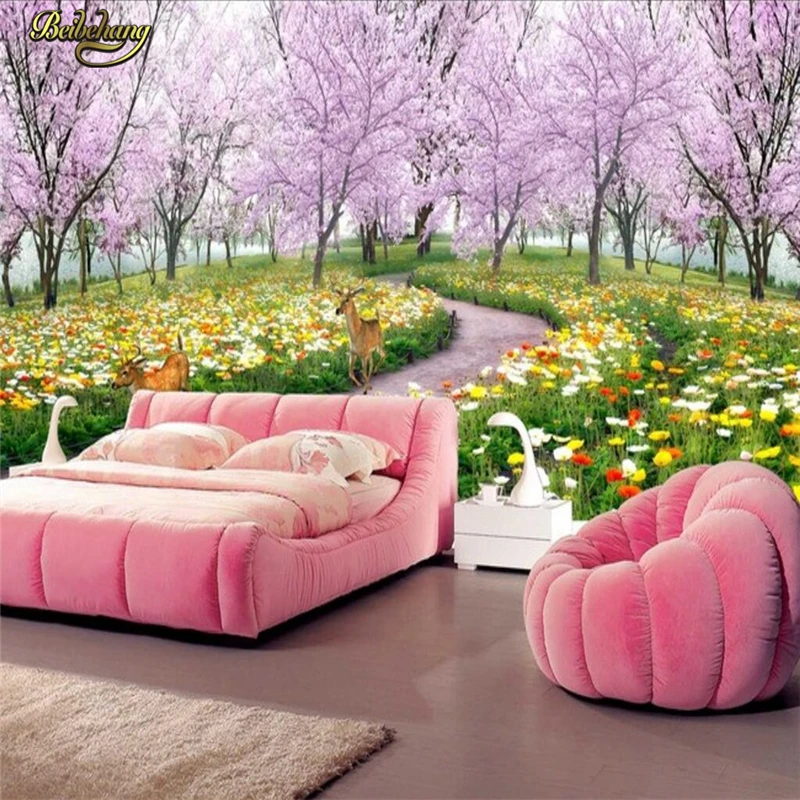 Beibehang пользовательские фото обои большие Настенные очень красивые Сакура Дерево