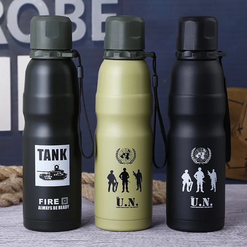 500ML Bicycle Vacuum Thermal Cup Outdoor Sport Water Bottle Cycling Bike Drinkware Hiking Camping | Спорт и развлечения