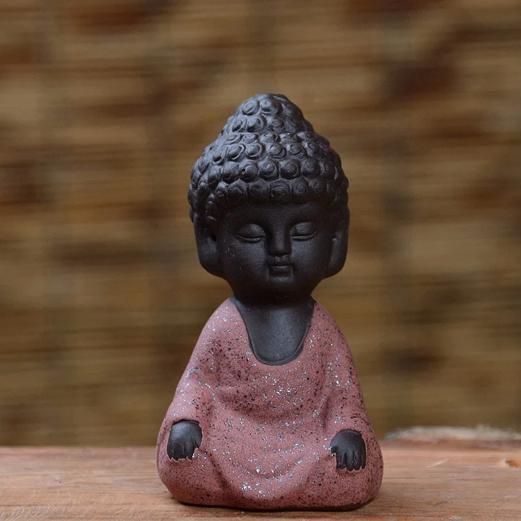 Домашний декор буддизм благовония горелка рокерский Будда монах пуля черный