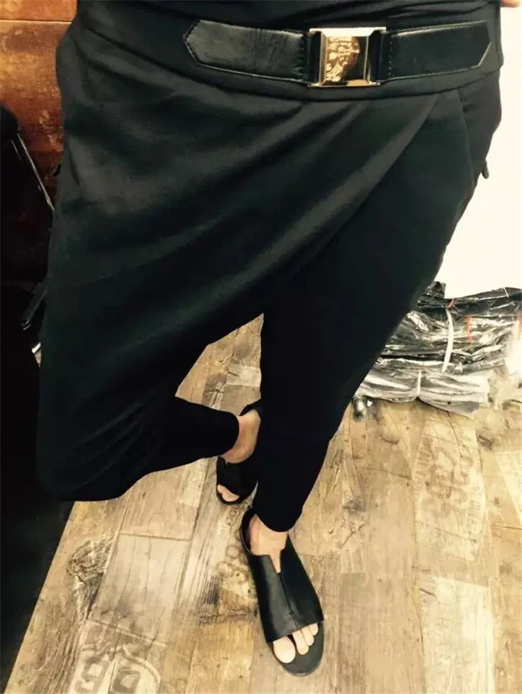 Men's leisure pants slim feet Fall cone type smooth micro baggy Metrosexual small Haren | Мужская одежда