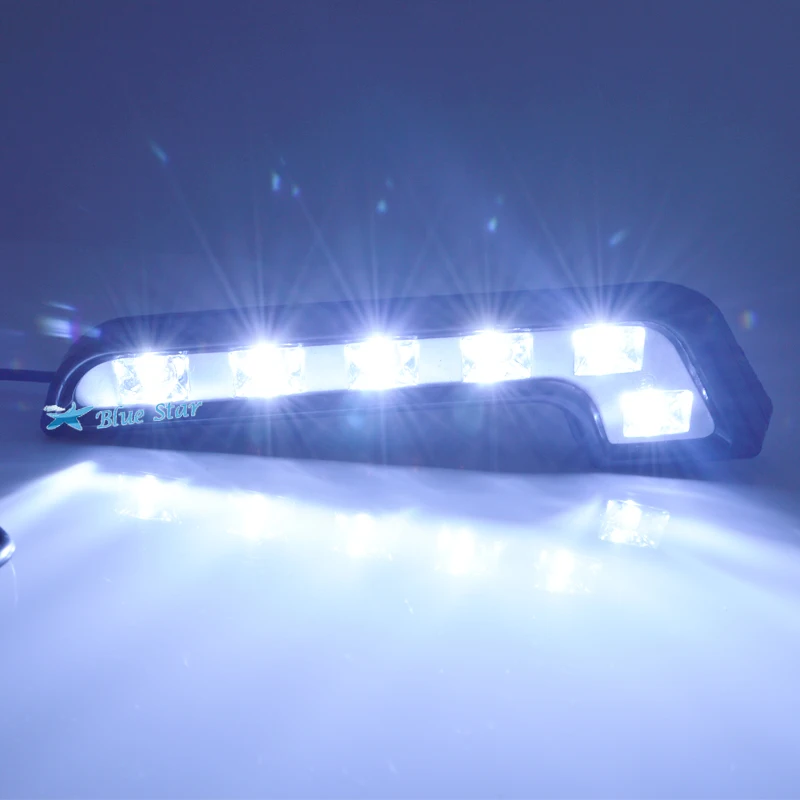2X 6 светодиодный Автомобильные фары дневного света светильник DRL Дневной с лампой