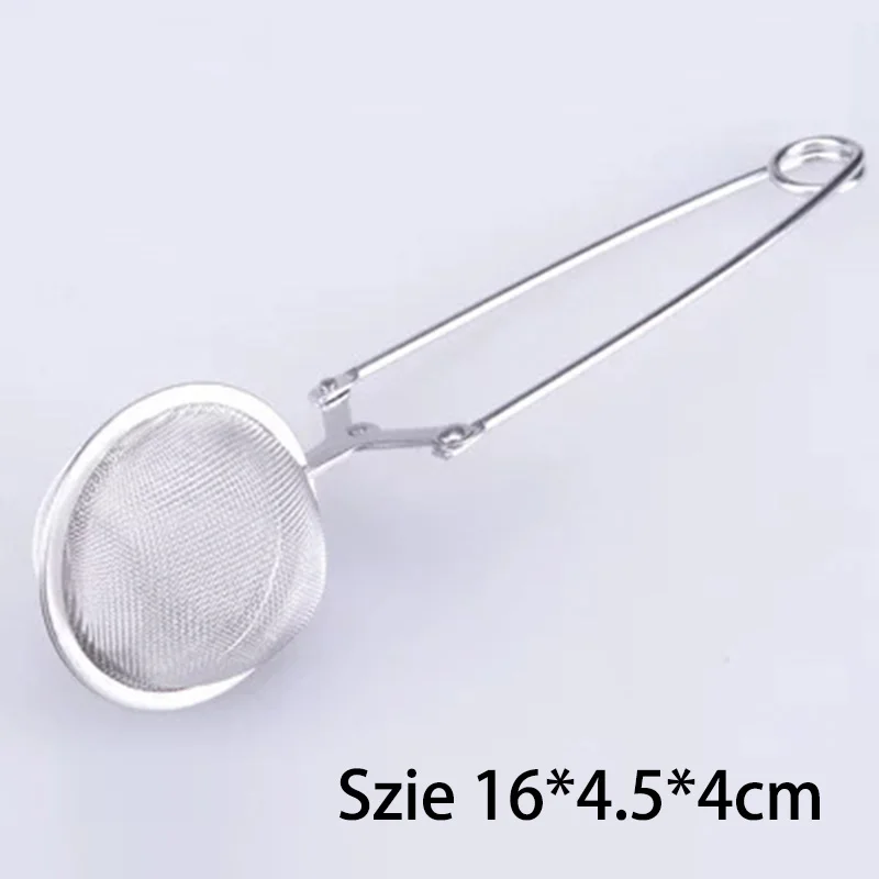 Ball-1PCS Сеточка для заваривания чая сито для чая из нержавеющей стали сито для чая металлическая сумка фильтр кофе травы сито для приправ диффузор ручка Сито-заварник - Цвет: Ball-1PCS
