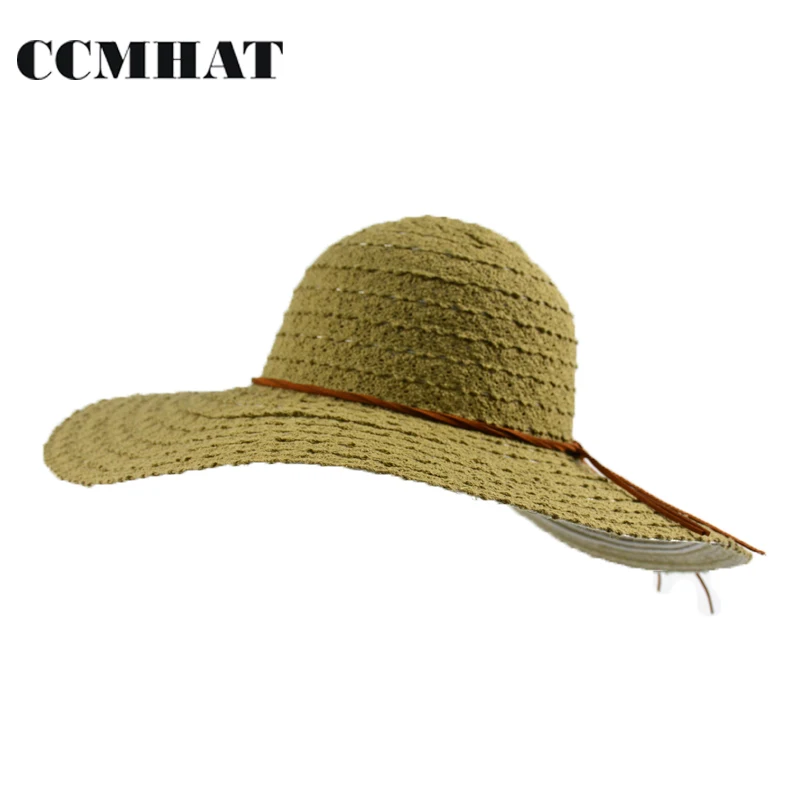 Ccmhat пляжные Шапки для Для женщин Мода Кружево Обувь девочек летние сомбреро Mujer