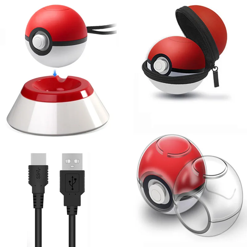 Rend переключатель NS Poke ball Plus зарядка стоящий стол Подставка для планшета зарядное устройство держатель Pokeball Eevee сумка для переноски чехол Crystal Shell