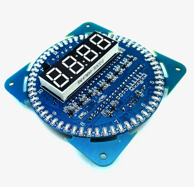 DS1302 вращающийся цифровой светодиодный дисплей модуль будильника электронный