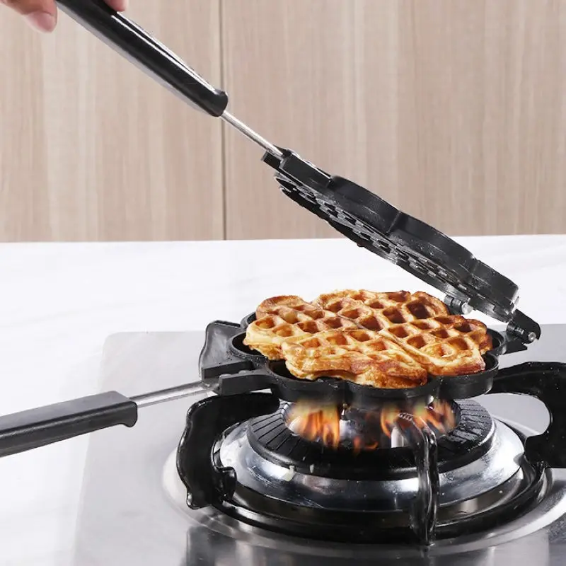 DIY в форме сердца яйцо вафельница алюминиевый сплав выпечка формы для блинов