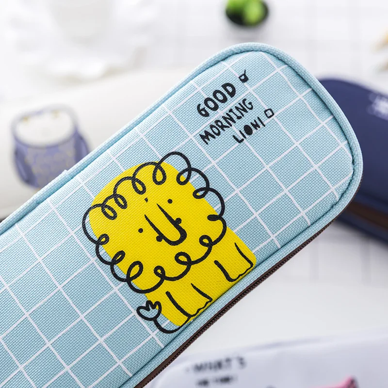 1 шт. Kawaii животных пенал холст исследование подарок школьный Pencilcase сумка школьные