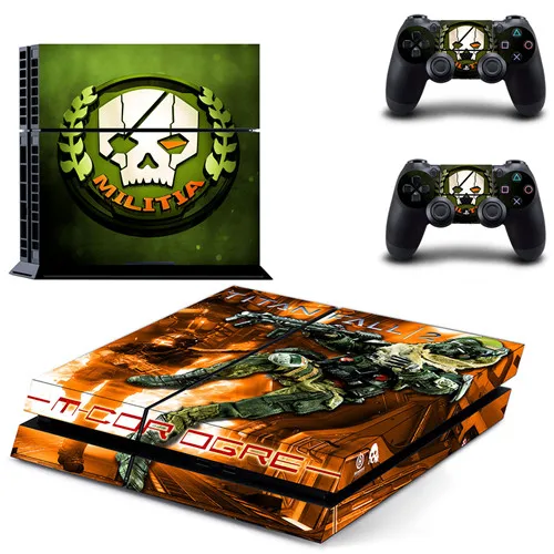 Игра Titanfall 2 наклейка для PS4 виниловая наклейка, стикер для консоли Playstation 4 и 2 контроллера наклейка для PS4 наклейка - Цвет: GYTM0467