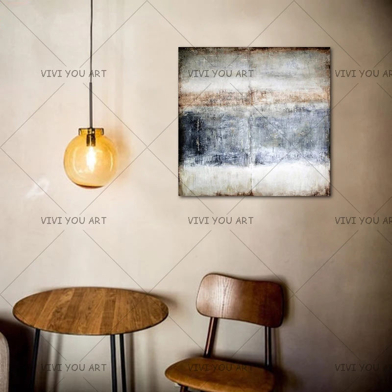 Современная Абстрактная художественная картина маслом на холсте ручной работы