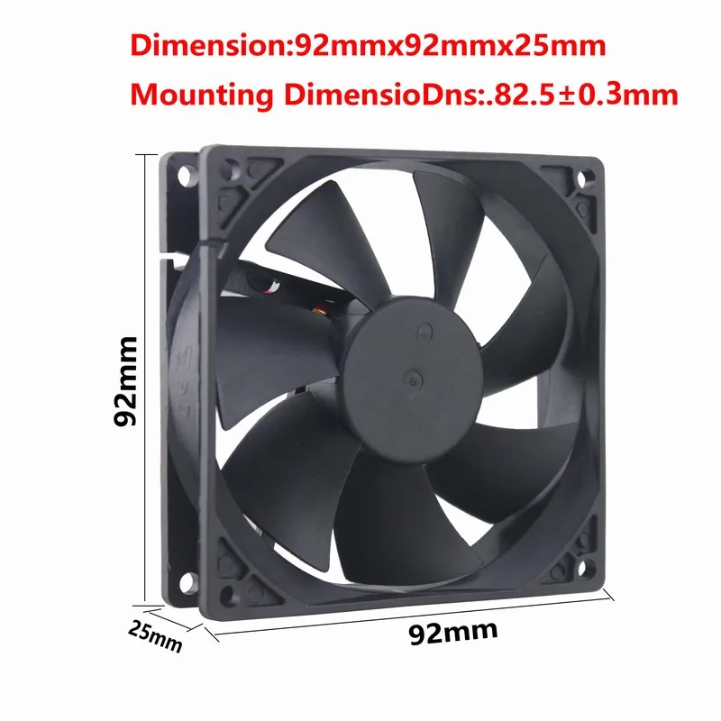 Gdstime 2 шт. DC 12 В 92 мм 92x92x25 3 контактный ПК Компьютер Электронный водяной охладитель