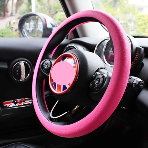 Автомобильный силиконовый чехол на руль для Mini One Cooper R50 R52 R53 R55 R56 R57 R58 R60 R61 PACEMAN
