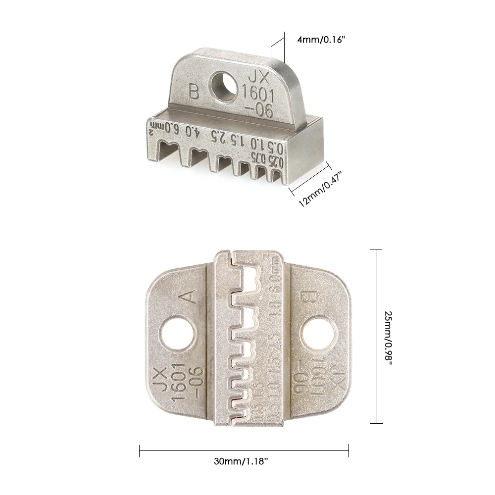 Paron JX-1601-06 24-10 AWG шнур концевой терминал челюсти форма проволочная обжимка челюсть