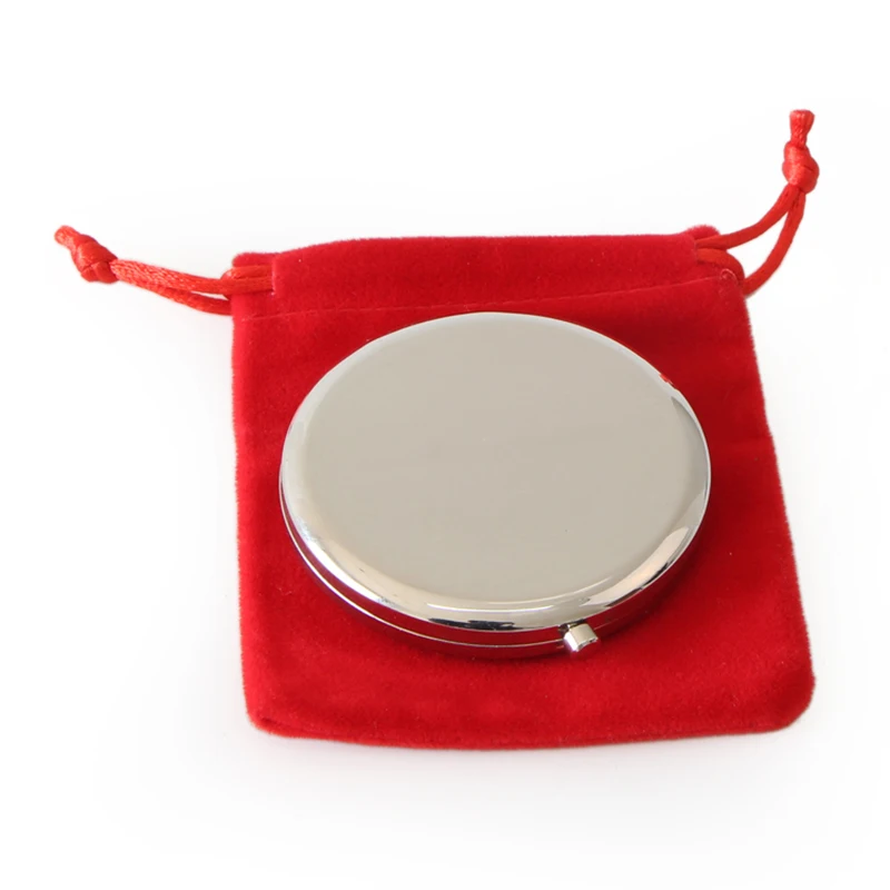 Модные свадебные подарки зеркало серебристое металлическое круглое складное