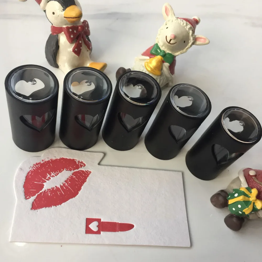 Бесплатная доставка 12 1 мм черное сердце пустая губная помада трубка.|empty lipstick