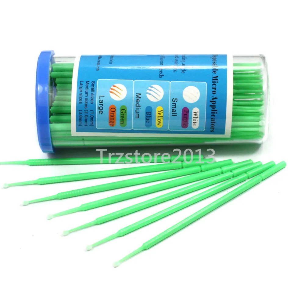 100 шт. одноразовые аппликаторы для наращивания ресниц|lash glue|tool compartmentlash |