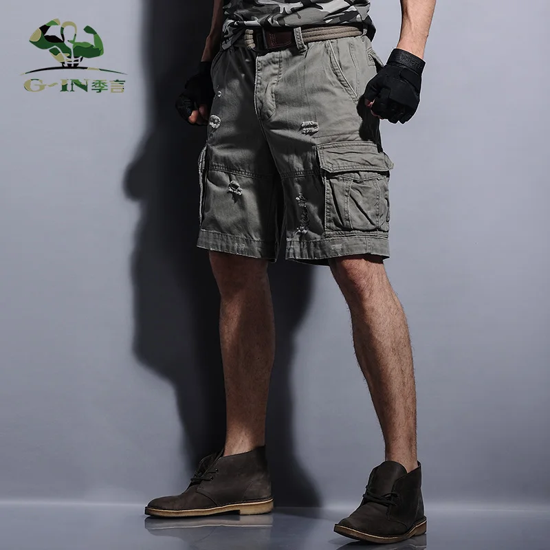 2016 летние мужские армейские карго рабочие повседневные Бермуды модные