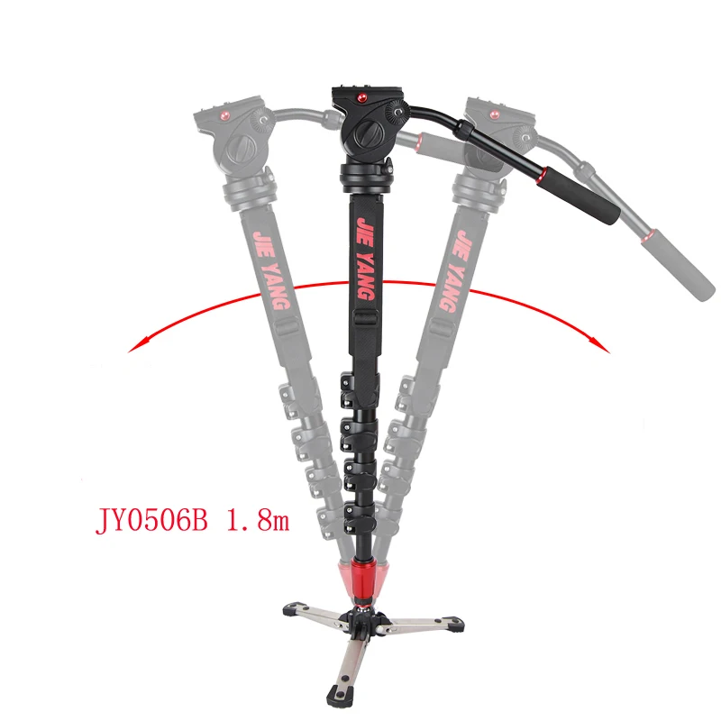 

DHL PROGO JIEYANG JY0506 JY0506B Aluminum Alloy Professional Monopod For Video & Camera / Tripod Head & Carry Bag wholesale