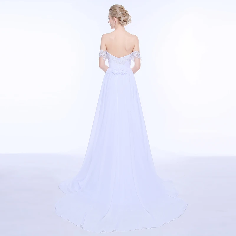 ADLN богемное Дешевое романтичное свадебное платье со съемным шлейфом шифоновое