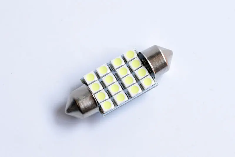 SPEVERT 36mm lampada bianca 3528 16SMD Car LED Interior Dome Light Festoon Bright White Bulb 12V | Автомобили и мотоциклы