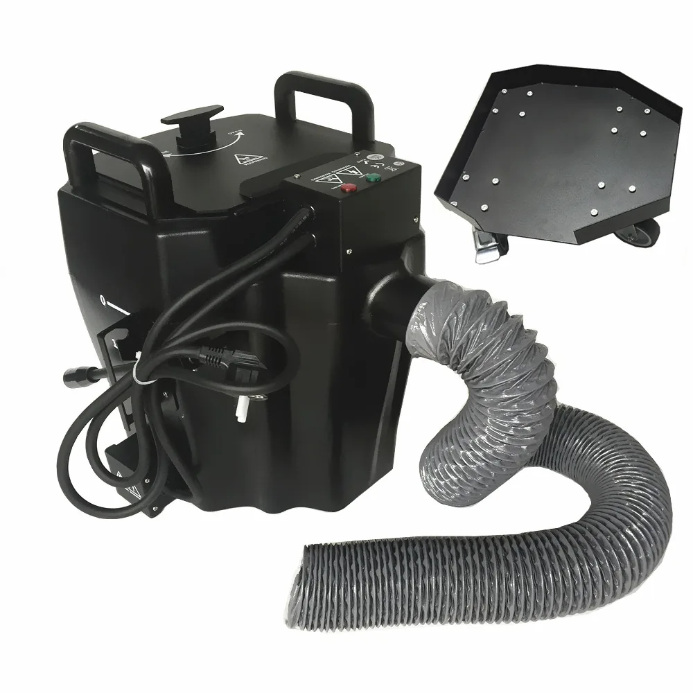 With Base No Outlet 1x Свадебный клуб вечерние 3500 W сухой лед машина тумана Super Heavy сухой лед низколежащий туман/Дым сценический спецэффект машина с случае - Цвет: With Base No Outlet
