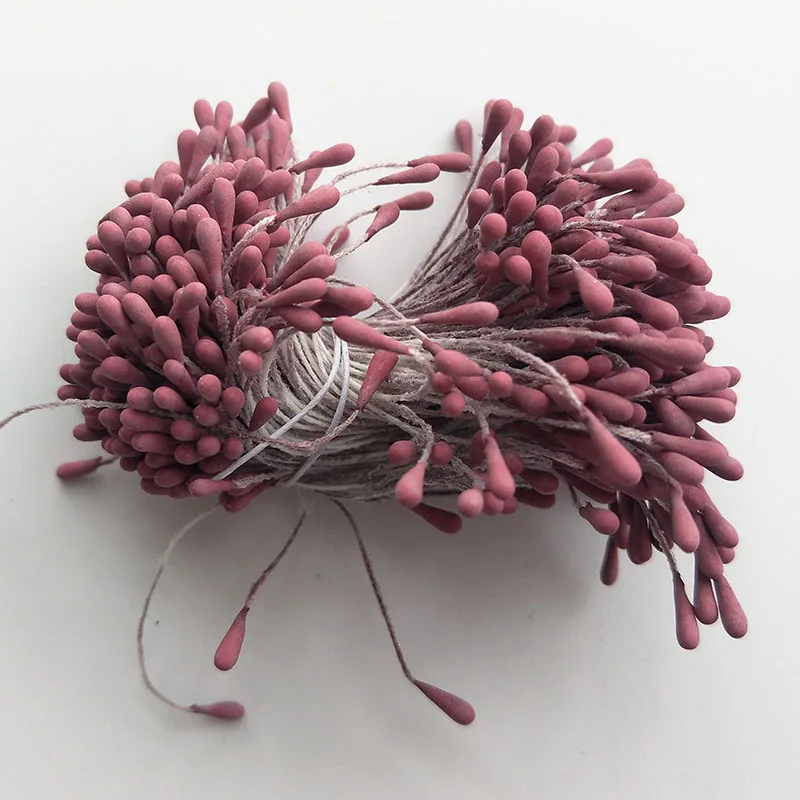 360 PCS Artificial Flower Double Heads Stamen Pearlized For Craft Cards Cakes Decoration Floral DIY Wreath Accessories | Дом и сад